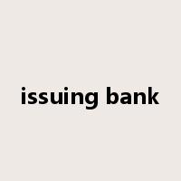 issuing bank是什么意思