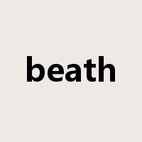 beath是什么意思