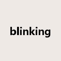 blinking是什么意思