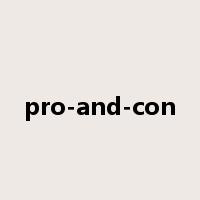 pro-and-con是什么意思