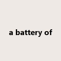 a battery of是什么意思