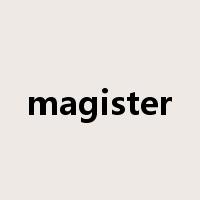 magister是什么意思