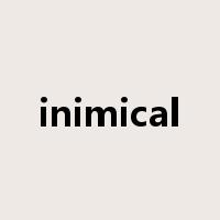 inimical是什么意思