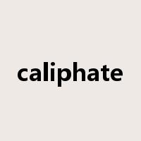 caliphate是什么意思