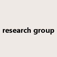 research group是什么意思