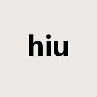 hiu是什么意思