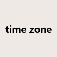time zone是什么意思