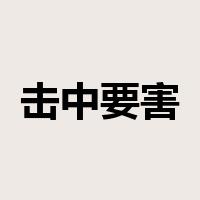 击中要害是什么意思