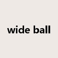 wide ball是什么意思