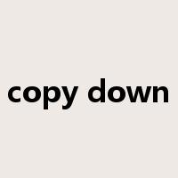 copy down是什么意思