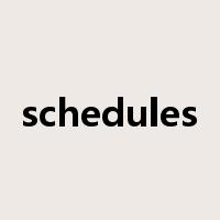 schedules是什么意思