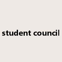 student council是什么意思