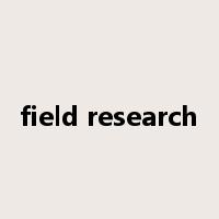 field research是什么意思