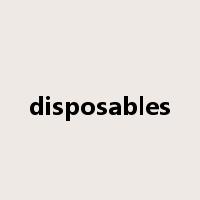 disposables是什么意思