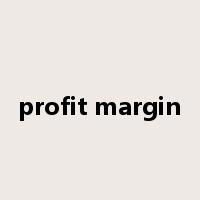profit margin是什么意思