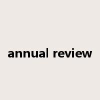 annual review是什么意思