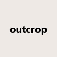 outcrop是什么意思