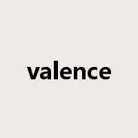 valence是什么意思