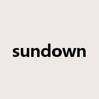 sundown是什么意思