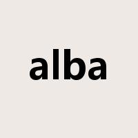 alba是什么意思