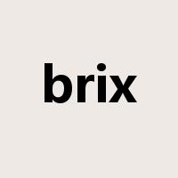 brix是什么意思
