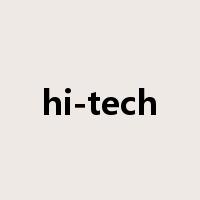 hi-tech是什么意思