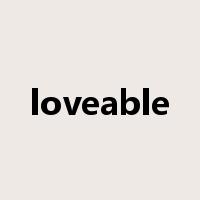 loveable是什么意思