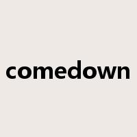 comedown是什么意思