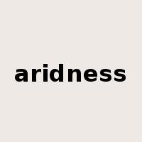 aridness是什么意思