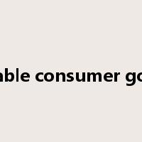 durable consumer goods是什么意思