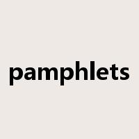pamphlets是什么意思