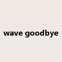 wave goodbye是什么意思