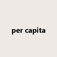 per capita是什么意思
