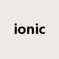 ionic是什么意思