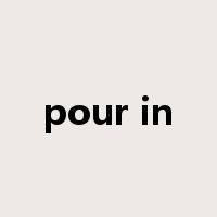 pour in是什么意思