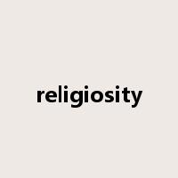 religiosity是什么意思