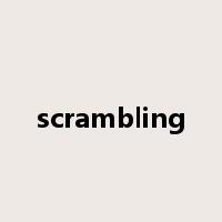 scrambling是什么意思