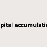 capital accumulation是什么意思
