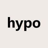 hypo是什么意思