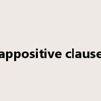 appositive clause是什么意思