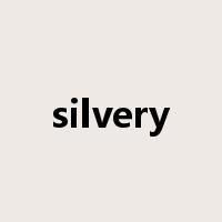 silvery是什么意思