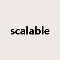 scalable是什么意思