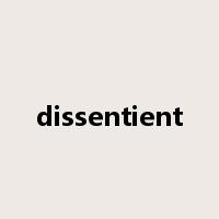 dissentient是什么意思