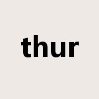 thur是什么意思