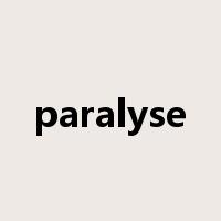 paralyse是什么意思