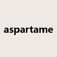 aspartame是什么意思