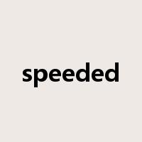 speeded是什么意思
