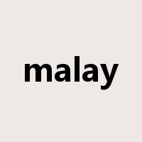 malay是什么意思