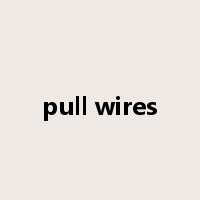 pull wires是什么意思