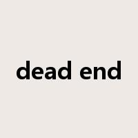 dead end是什么意思